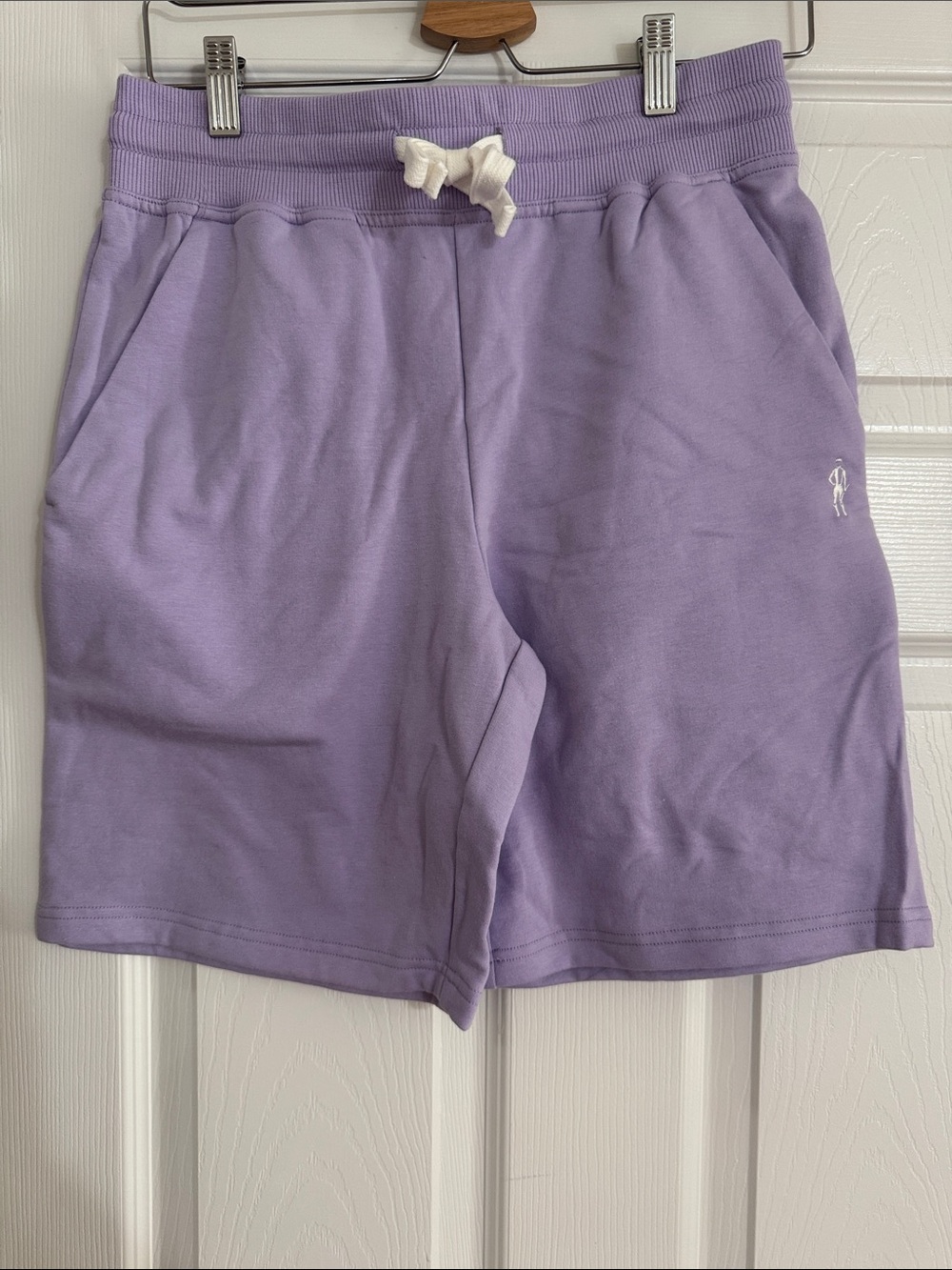 Jockey Lavender Athletic Drawstring Shorts with Cream Tie